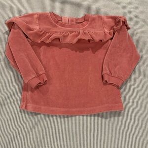 Ruffle Butts pink Ruffle Sweater